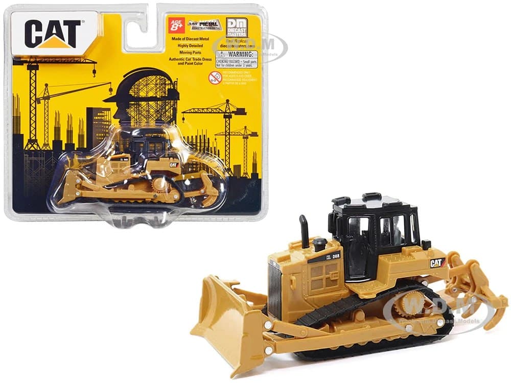 ماکت بولدوزر کاترپیلار مقیاس 1به64 دایکست مسترز مدل CAT D6R Track Type Tractor