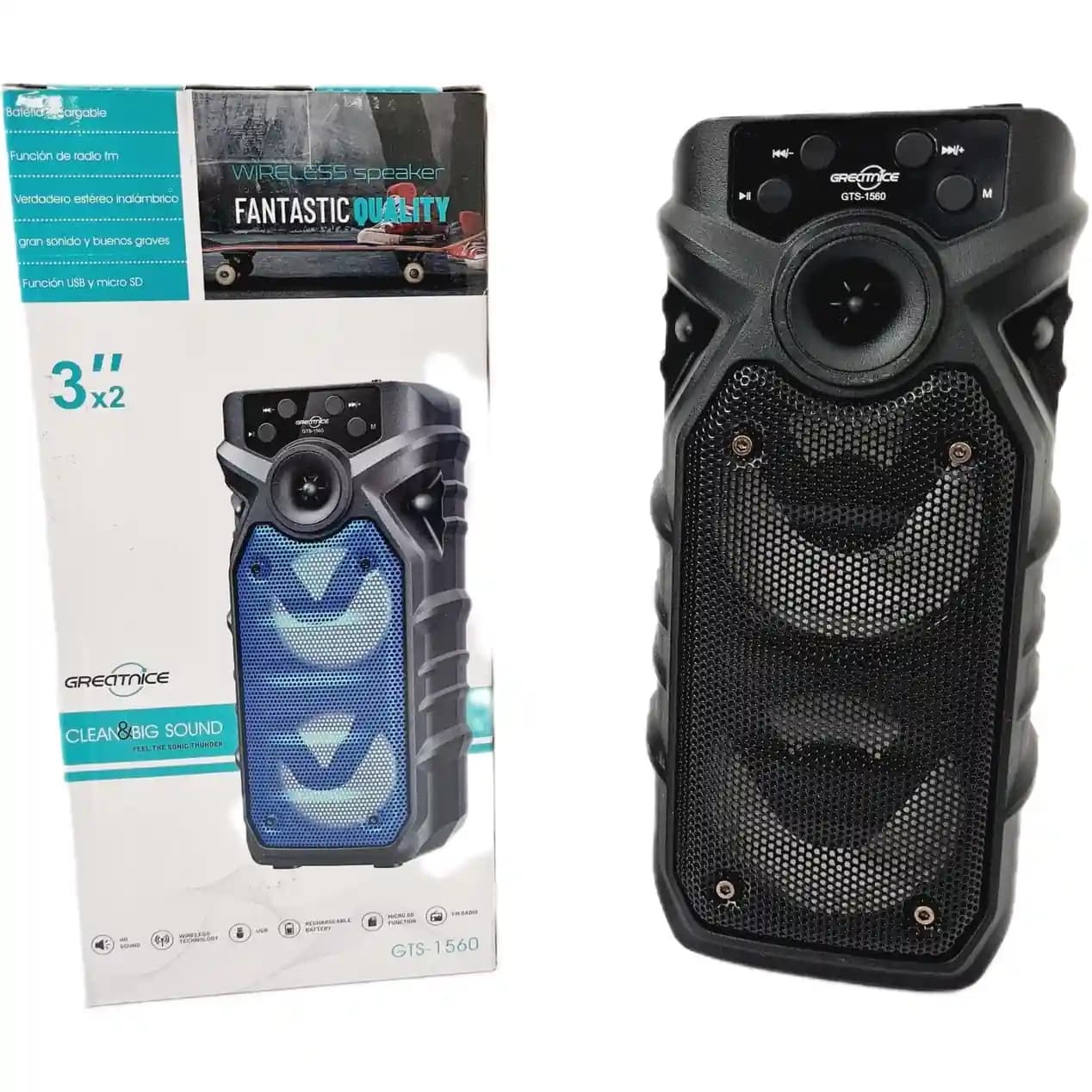 اسپیکر بلوتوثی مدل GTS-1560