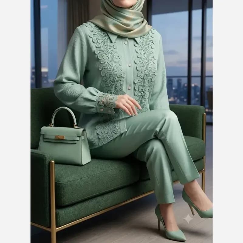 شومیز زنانه جنس توکی کراش مدل آیسو سایز 36 تا 58 — تصویر ۲