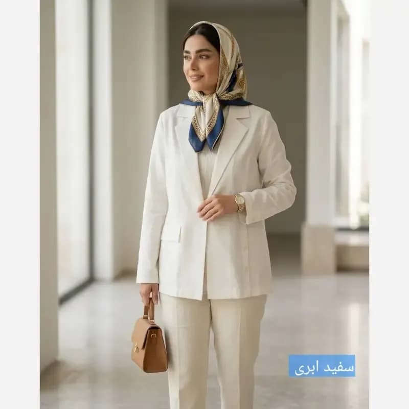 مانتو کتی لینن زنانه مدل الی سایز 38 تا 54 — تصویر ۶