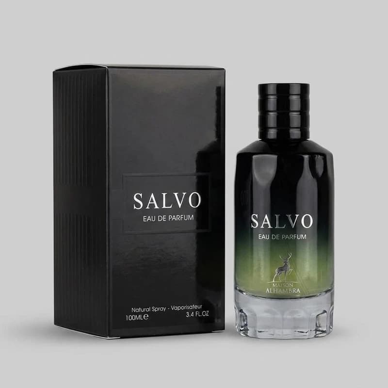 ادکلن مردانه الحمبرا مدل سالوو SALVO رایحه دیور ساواج 100میل اصل — تصویر ۲
