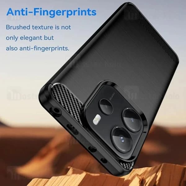 قاب فیبر کربنی شیائومی Xiaomi Redmi Note 14 4G Rugged Armor Fiber Carbon — تصویر ۴