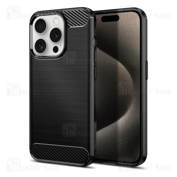 قاب فیبر کربنی آیفون Apple iPhone 16 Pro Max Rugged Armor Fiber Carbon — تصویر ۲