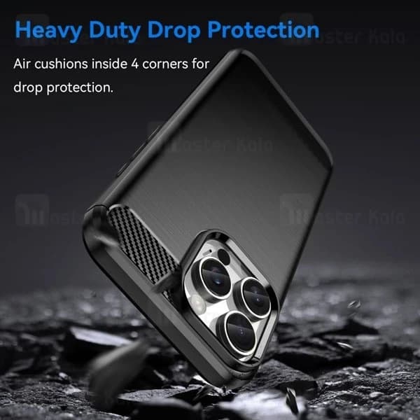 قاب فیبر کربنی آیفون Apple iPhone 16 Pro Max Rugged Armor Fiber Carbon — تصویر ۴