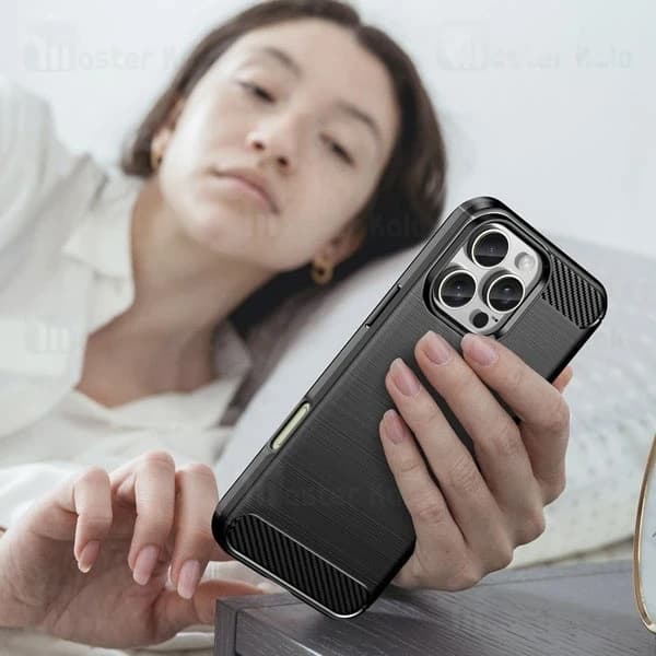 قاب فیبر کربنی آیفون Apple iPhone 16 Pro Max Rugged Armor Fiber Carbon — تصویر ۸