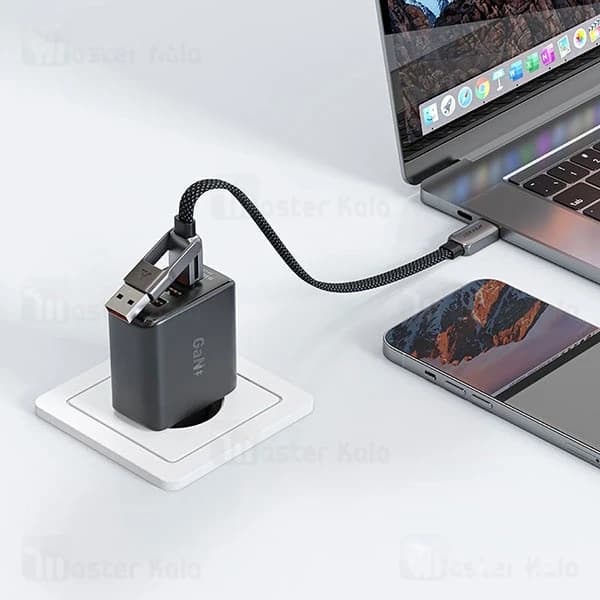 کابل دو سر Type-C و USB ایس فست ACEFAST C13-05 طول 20 سانتیمتر توان 60 وات — تصویر ۷