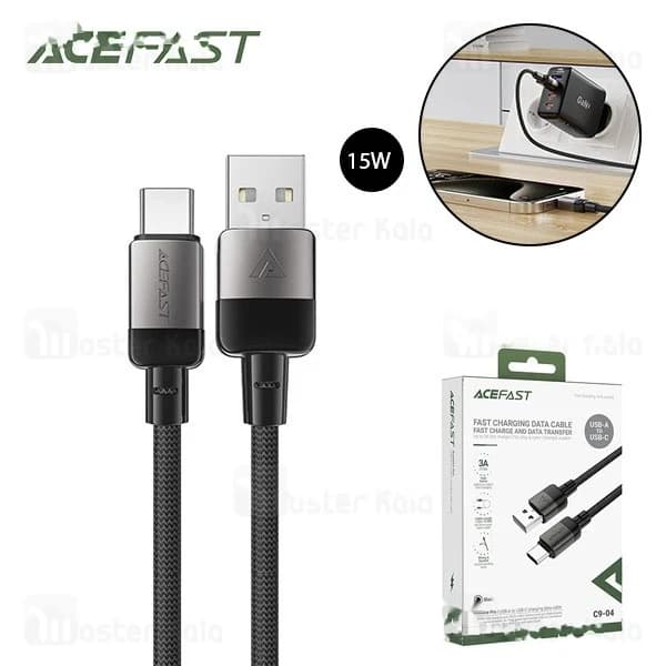 کابل Type-C ایس فست ACEFAST C9-04 طول 1.2 متر توان 15 وات