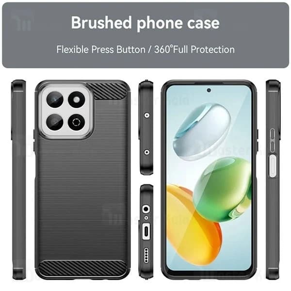 قاب فیبر کربنی هانر Honor X7c / Play 60 Plus Rugged Armor Fiber Carbon — تصویر ۳