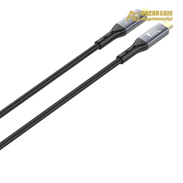 کابل Type C به Type C الدینیو LDNIO TC10c طول 50 سانتی متر توان 240 وات — تصویر ۱۱