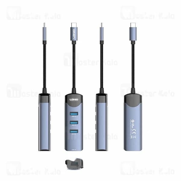 هاب 4 پورت تایپ سی الدینیو LDNIO DS-134C — تصویر ۷