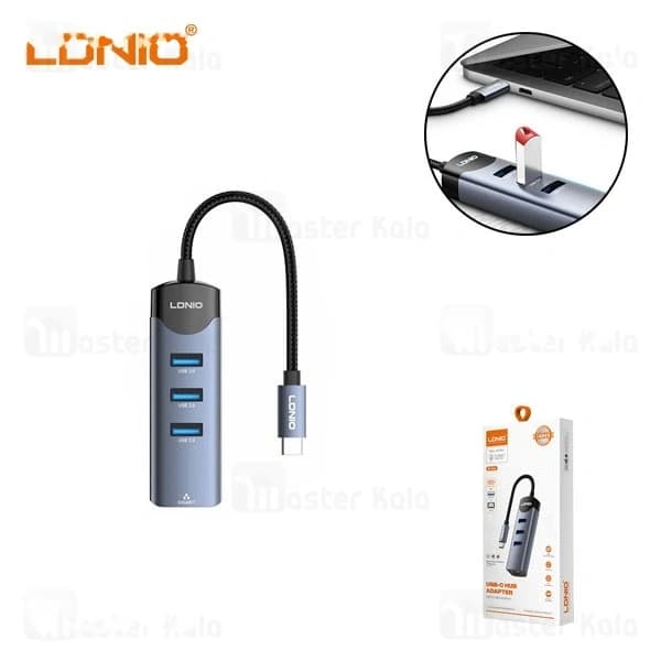 هاب 4 پورت تایپ سی الدینیو LDNIO Ds-144c