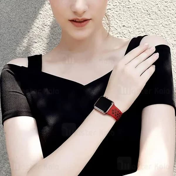 بند سیلیکونی طرح نایکی اپل واچ و ساعت HK سایزهای 38 / 40 / 41 میلی متری Apple Watch / HK Strap — تصویر ۳