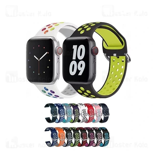 بند سیلیکونی طرح نایکی اپل واچ و ساعت HK سایز‌های 38 / 40 / 41 میلی متری Apple Watch / HK Strap