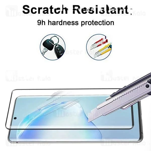 گلس تمام صفحه تمام چسب خمیده Samsung Galaxy S20 Full Screen Glass — تصویر ۲