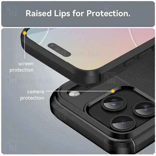 قاب فیبر کربنی آیفون Apple iPhone 17 Pro Rugged Armor Fiber Carbon — تصویر ۷