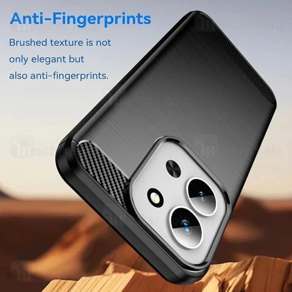 قاب فیبر کربنی شیائومی Xiaomi Redmi 15C 4G / Poco C85 4G Rugged Armor Fiber Carbon — تصویر ۶