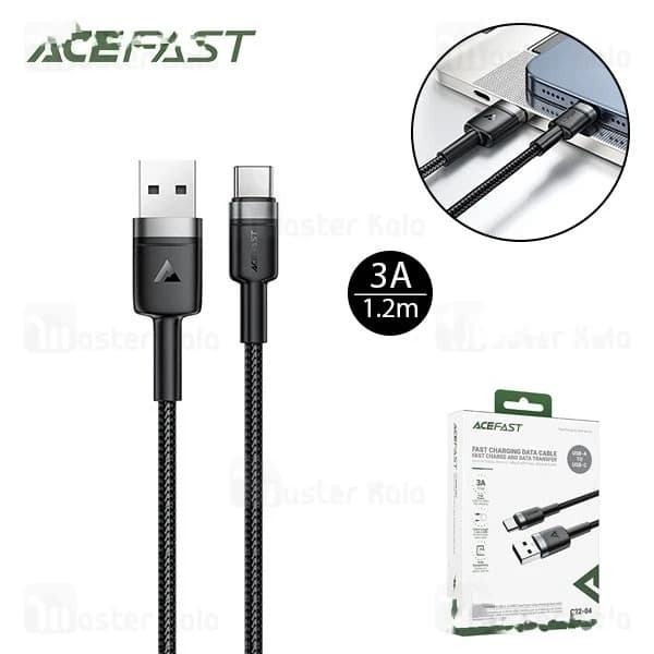 کابل Type-C ایس فست ACEFAST C22-04 طول 1.2 متر شدت جریان 3 آمپر