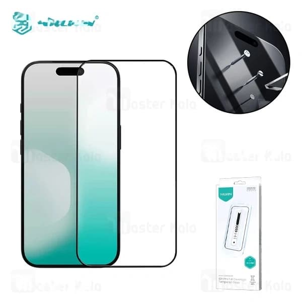 گلس تمام صفحه تمام چسب آیفون Apple iPhone 17 Pro Nillkin CP+ Pro