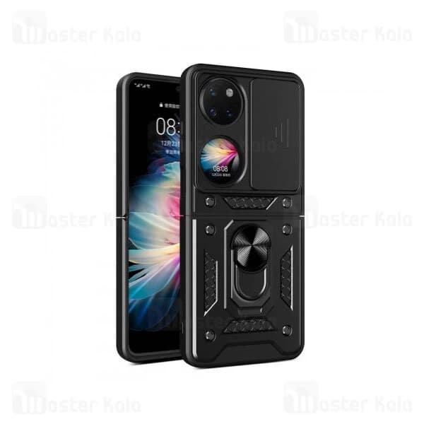 گارد محافظ ضد ضربه انگشتی Huawei P50 Pocket SHUNIJA Case دارای محافظ دوربین — تصویر ۲