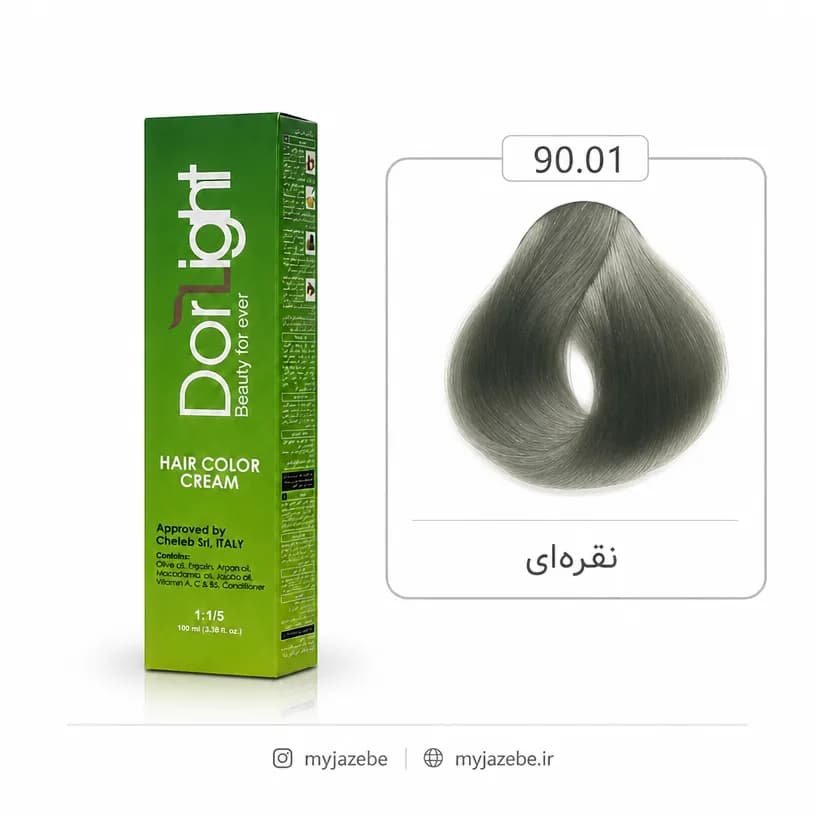 رنگ مو دورلایت 90.01 نقره ای