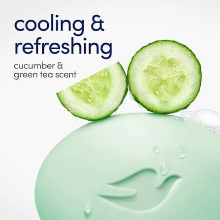 صابون داو رایحه Refreshing خیار و شیر — تصویر ۳