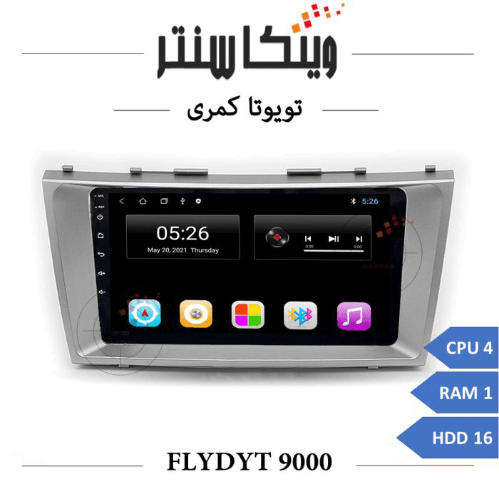 مانیتور تویوتا کمری 2006-2011 برند فلای مدل FLYDYT 9000 رم 1