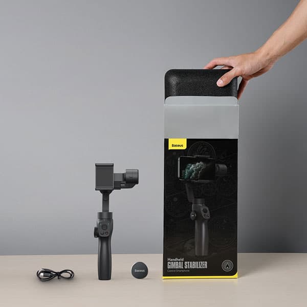 پایه نگهدارنده گوشی موبایل بیسوس مدل Baseus SUYT-0G Handheld Gimbal Stabilizer Control Smartphone — تصویر ۵