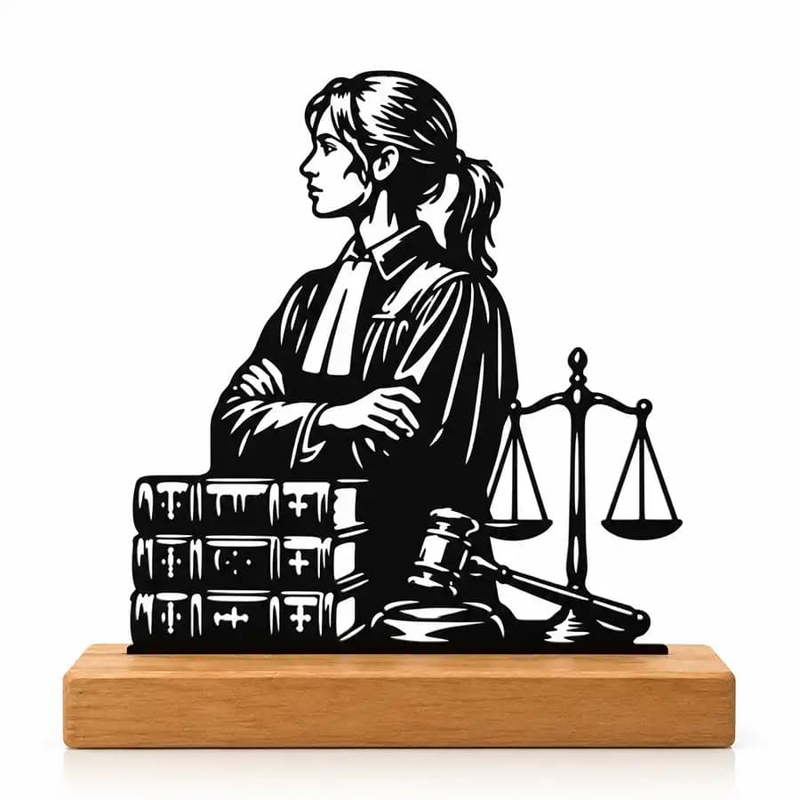 تندیس رومیزی پیکسل هوم مدل وکیل خانم