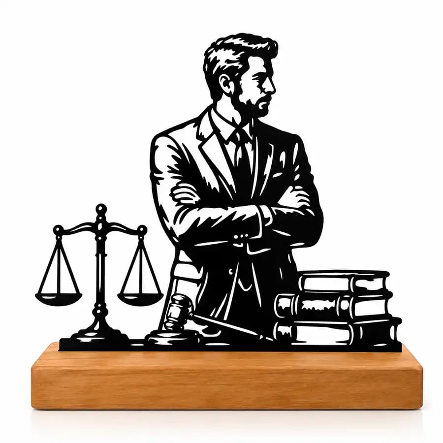 تندیس رومیزی پیکسل هوم مدل وکیل آقا