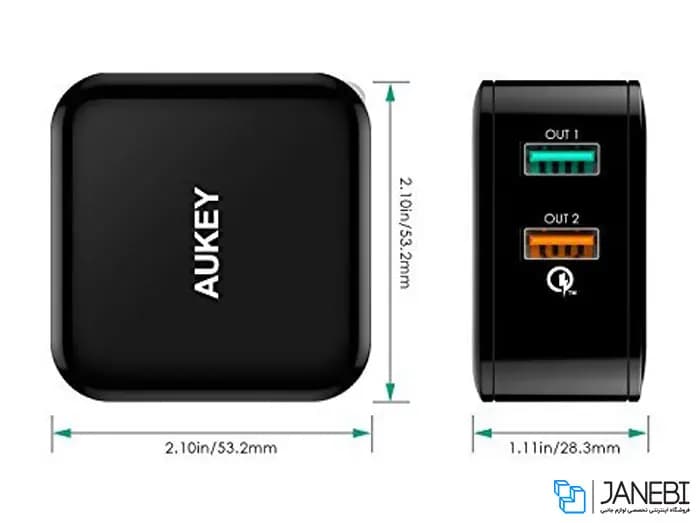 شارژر دیواری آکی Aukey PA-T10 Wall Charger کدk24101 — تصویر ۲
