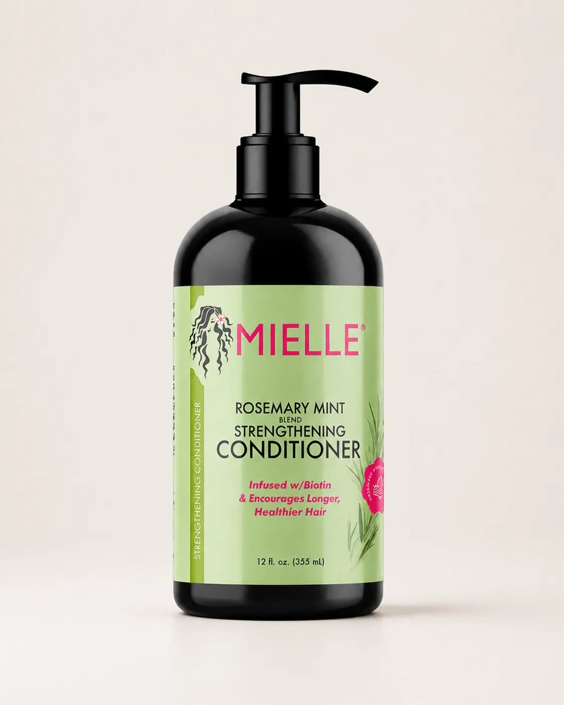 نرم‌کننده تقویت‌کننده رزماری و نعناع میله حاوی بیوتین ۳۵۵ میل | Mielle Rosemary Mint Strengthening Conditioner