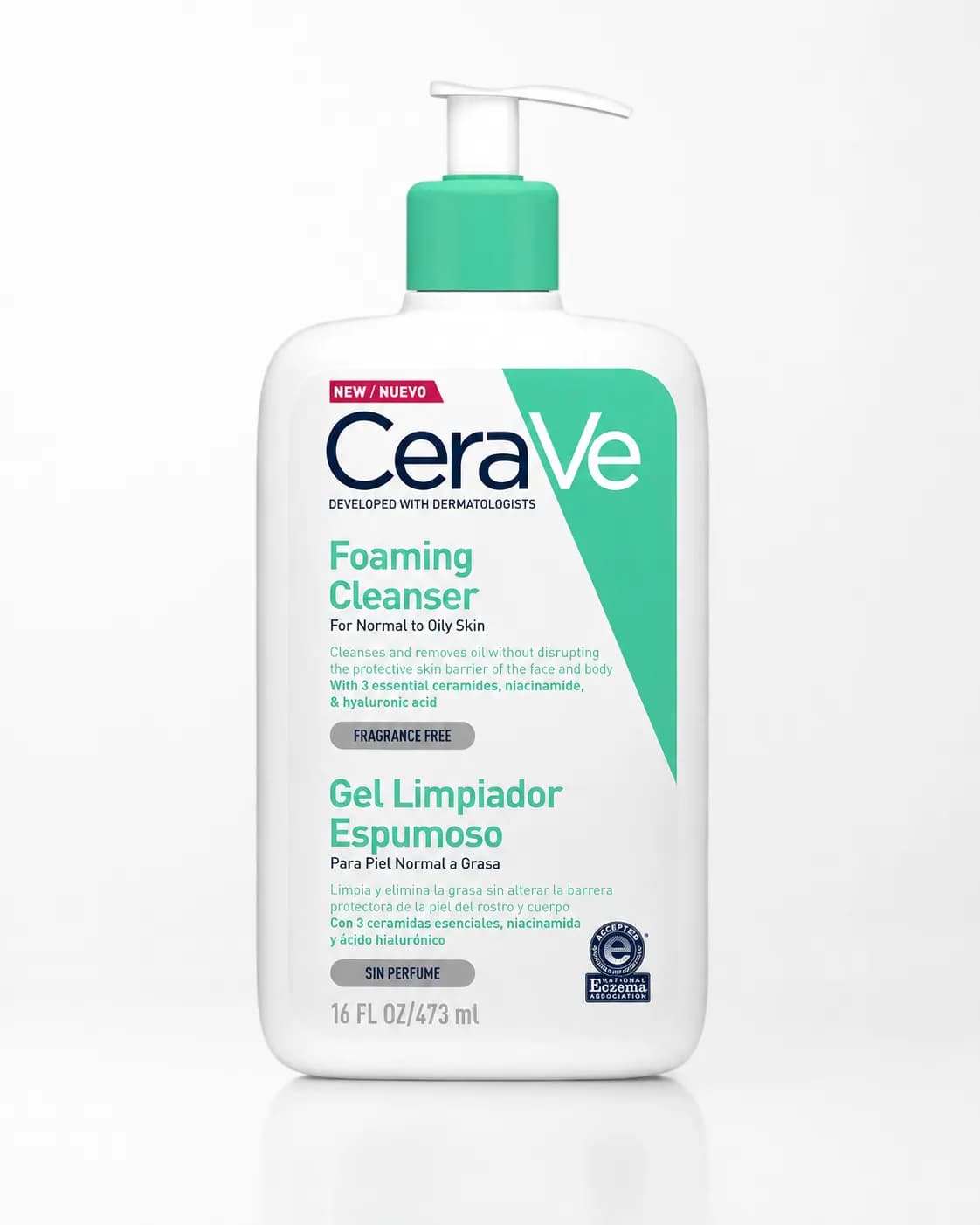 ژل شستشوی فومینگ سراوی برای پوست نرمال تا چرب حجم ۴۷۳ میل | CeraVe Foaming Cleanser