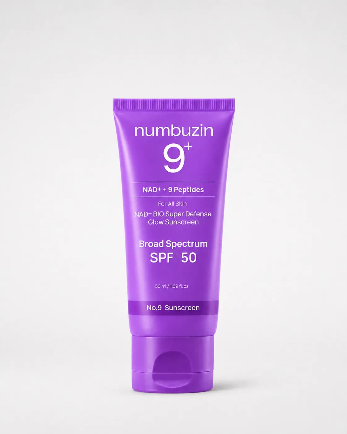 ضدآفتاب درخشان‌کننده NAD+ نامبوزین شماره ۹ SPF 50 حجم ۵۰ میل | Numbuzin No.9 NAD+ BIO Super Defense Glow Sunscreen