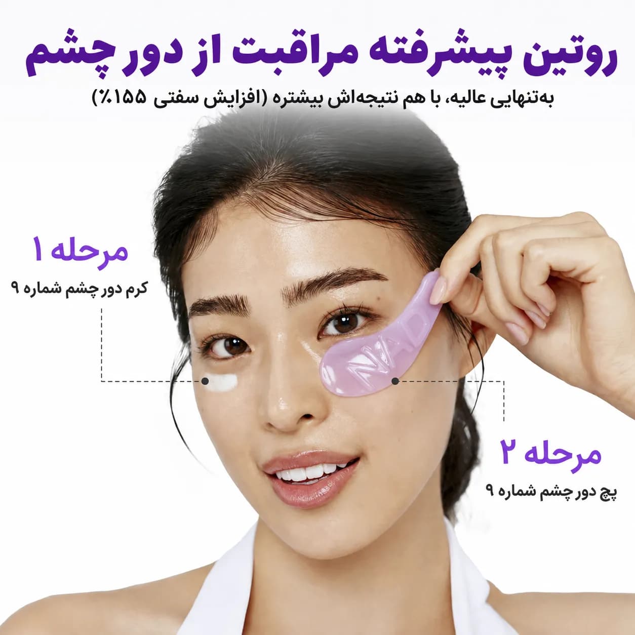 ست مراقبت دور چشم NAD+ و رتینول نامبوزین شماره ۹ شامل کرم ۱۰ میل و پچ کلاژن | Numbuzin No.9 Daily Eye Care Duo — تصویر ۵