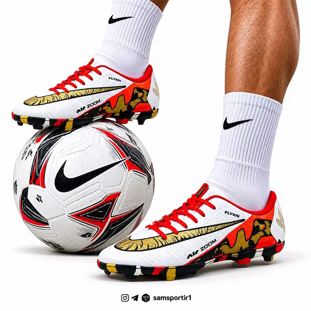 کفش استوک چمن فوتبال نایک مدل برلین 40 تا 45 — تصویر ۲