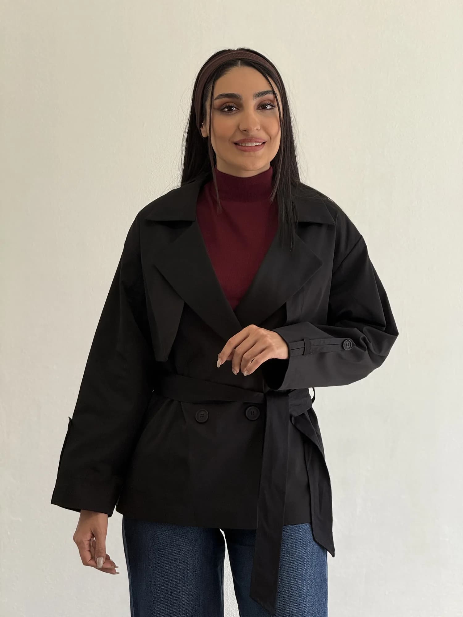 بارانی کتان 180027 — تصویر ۲