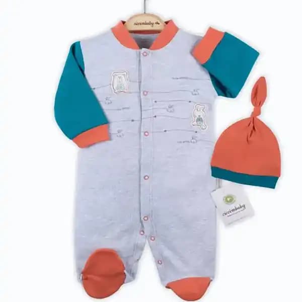 سرهمی پسرانه نوزاد طرح حیوانات CICCIM BABY