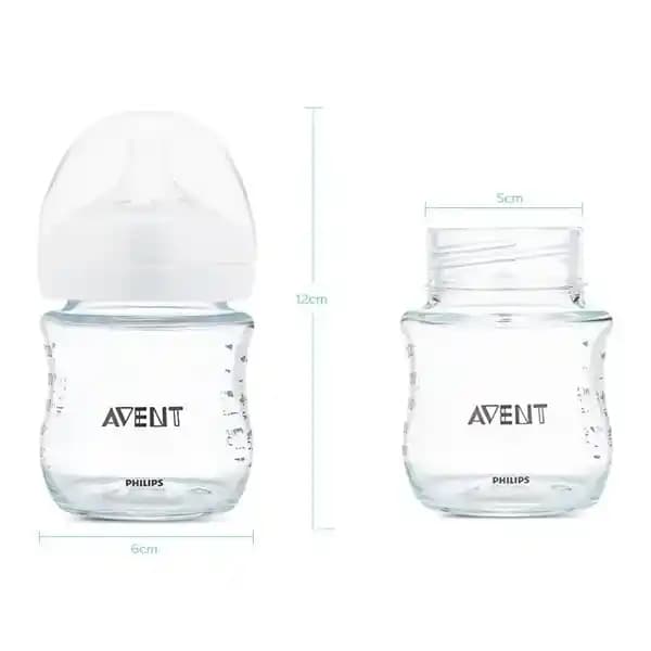 شیشه شیر نوزاد پیرکس برند اونت نچرال PHILIPS AVENT ظرفیت 120 میلی لیتر — تصویر ۵