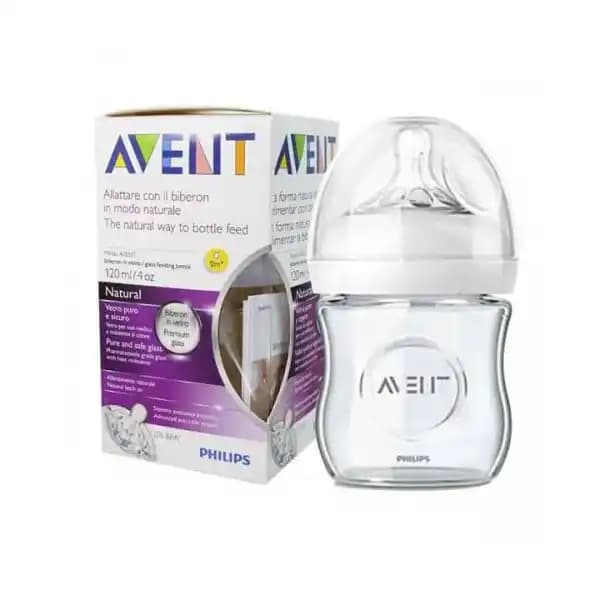 شیشه شیر نوزاد پیرکس برند اونت نچرال PHILIPS AVENT ظرفیت 120 میلی لیتر
