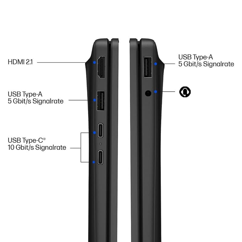 لپ تاپ 16 اینچی اچ‌ پی مدل OmniBook 3 AI 16-bu0007dx-Core Ultra 7 255U-32GB DDR5 5600MHz-512GB SSD-Touch-W – کاستوم شده — تصویر ۵