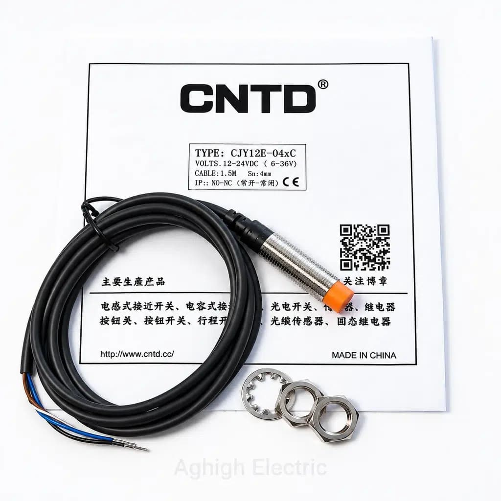 سنسور القایی مجاورتی M12 برند CNTD مدل CJY12E-04NC