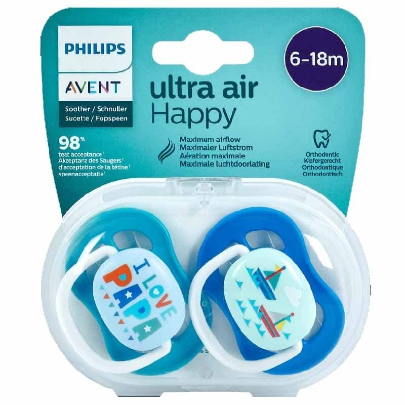 پستانک اونت 2عددی 6-18ماه Ultra air کد SCF080/03 — تصویر ۲