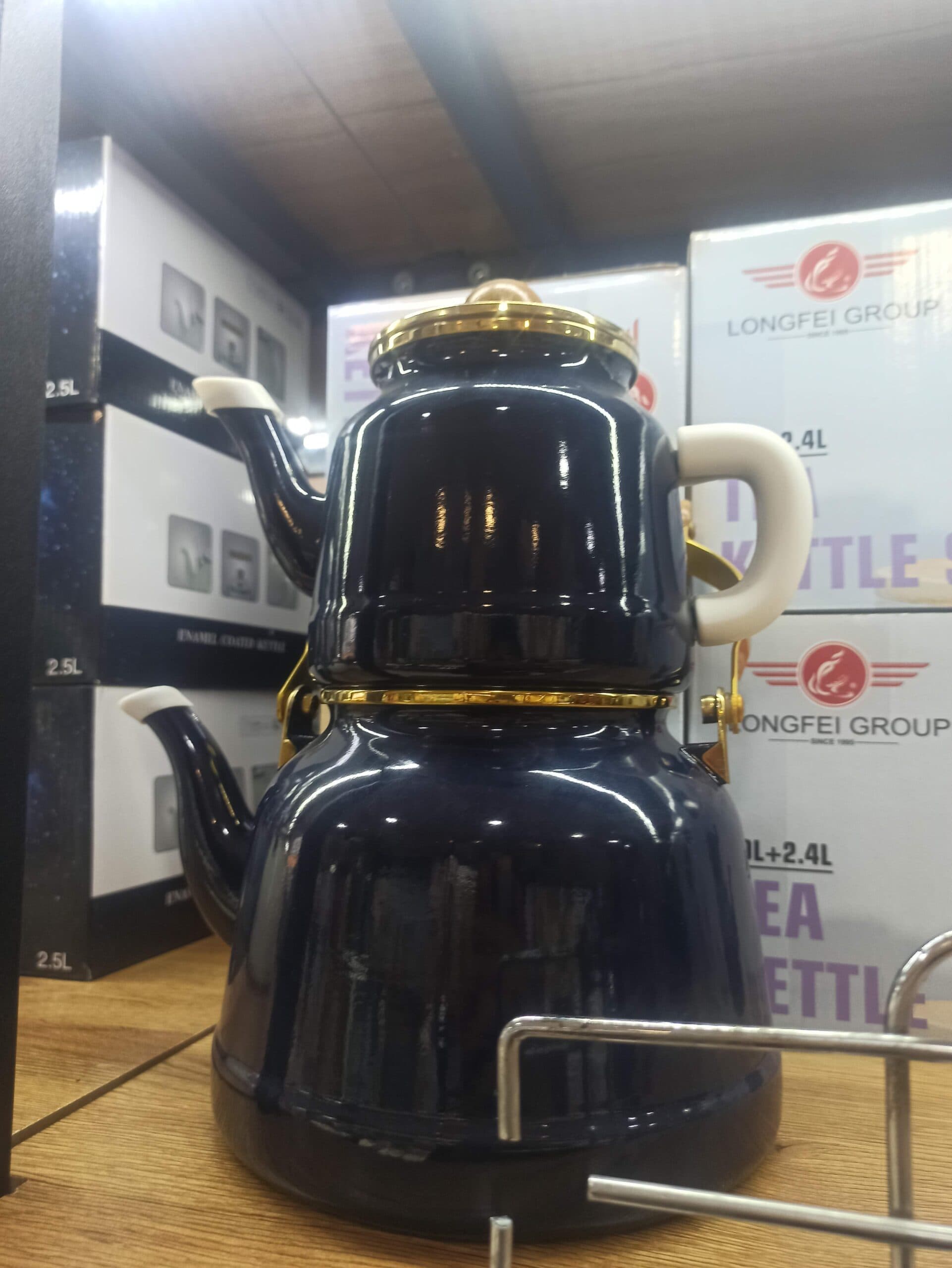 کتری و قوری لعابی درجه یک — تصویر ۳
