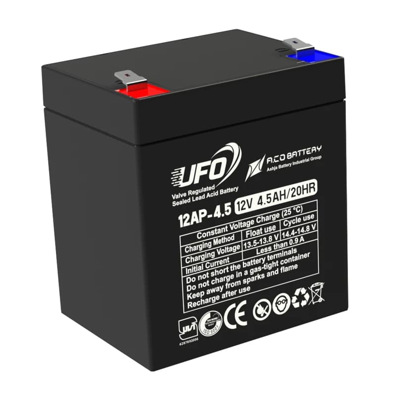 باتری سرب اسیدی یوافاو 4.5 آمپر 12 V