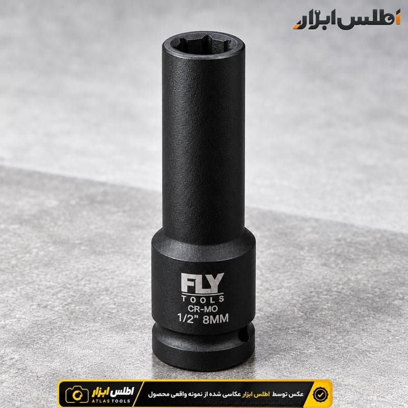 بکس 8 میلی‌متر بلند شش‌پر 1/2 اینچ فلای‌تولز مدل 5523008