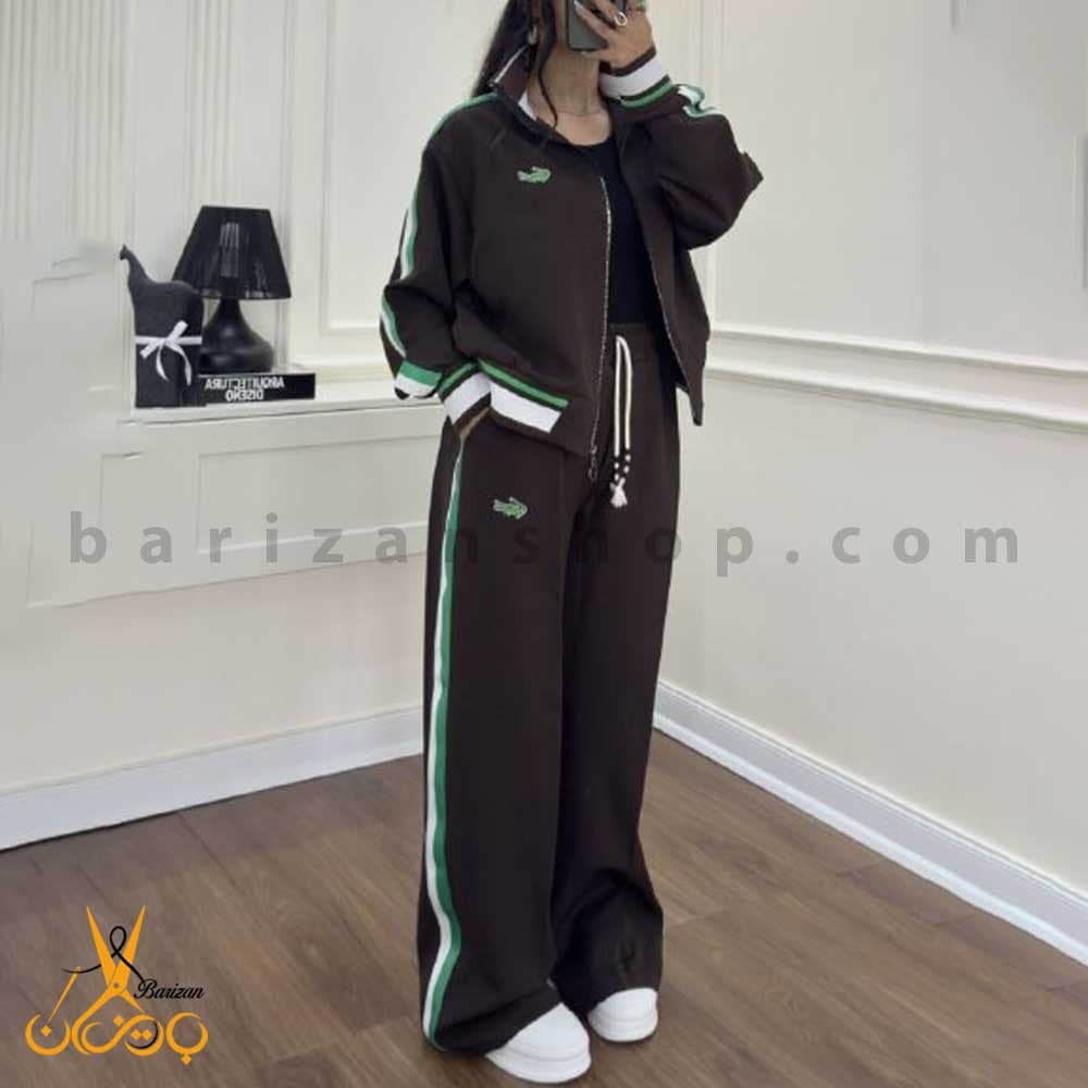 ست سویشرت و شلوار کمرکش بافت زنانه هرمس مدل لاگوست (فروش عمده) — تصویر ۷