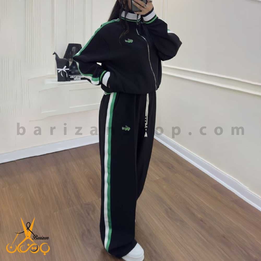 ست سویشرت و شلوار کمرکش بافت زنانه هرمس مدل لاگوست (فروش عمده) — تصویر ۸