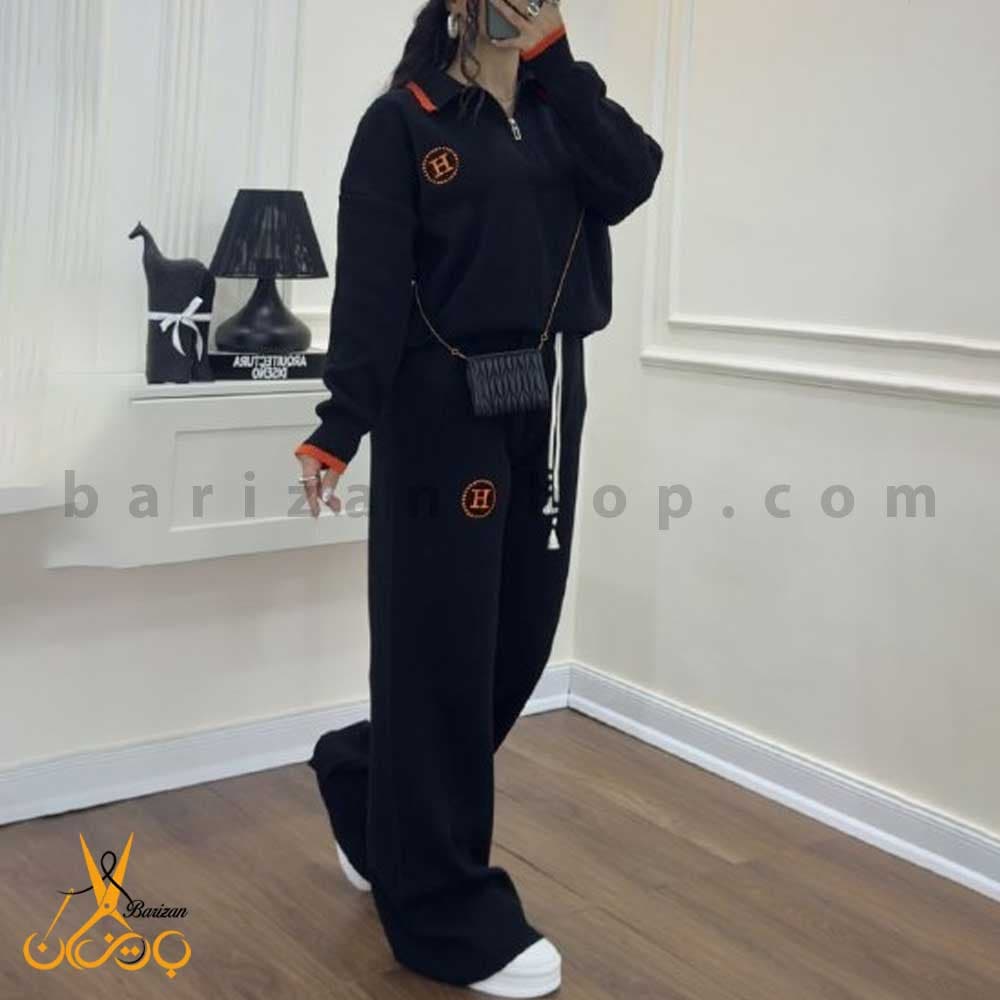 ست پولوشرت و شلوار زنانه بافت اکریل مدل H (فروش عمده)