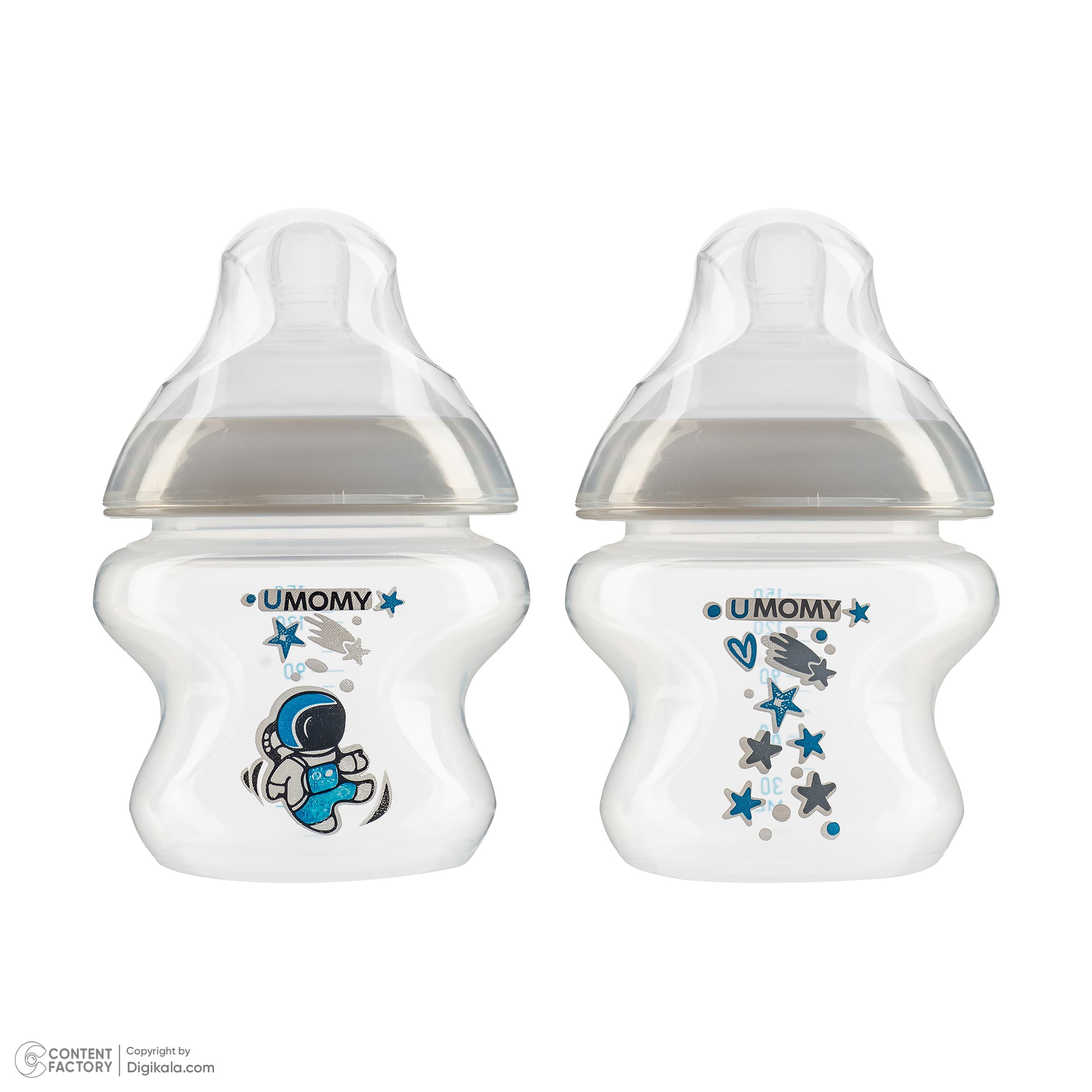شیشه شیر نوزاد یومامی مدل Anti Colic گنجایش 150 میل بسته 2 عددی — تصویر ۴
