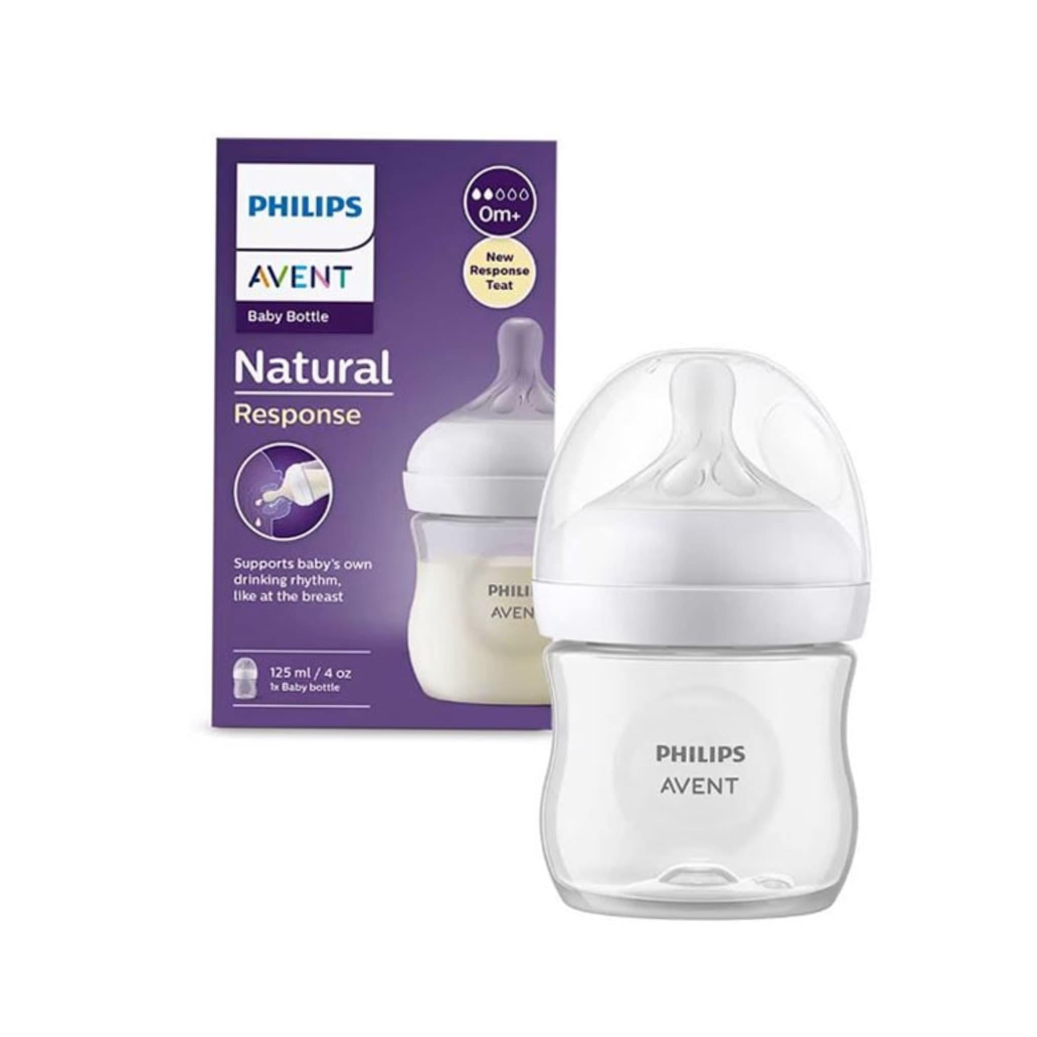 شیشه شیر فیلیپس اونت مدل ریسپانس گنجایش 125 میلیلیتر سایز 1 — تصویر ۴